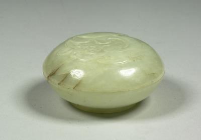 图片[2]-Jade round box carved with chi-dragon pattern, Qing dynasty (1644-1911)-China Archive